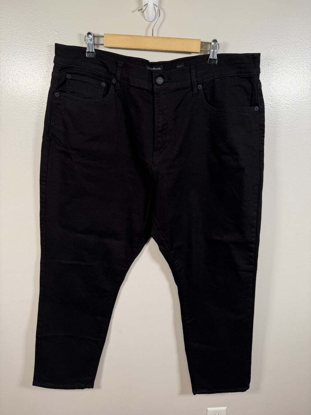 Lucky Brand 410 Athletic Straight Jeans Mens 40x29 Black Stretch Denim Pants